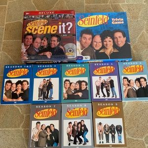 Complete Seinfeld DVD set and trivia games.  Only very slightly used.